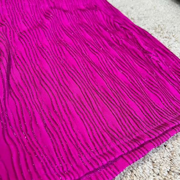 Womens Mini Skirt size S Pink Neon Party Clubbing 80s Disco Rave Short Punk - Picture 3 of 5